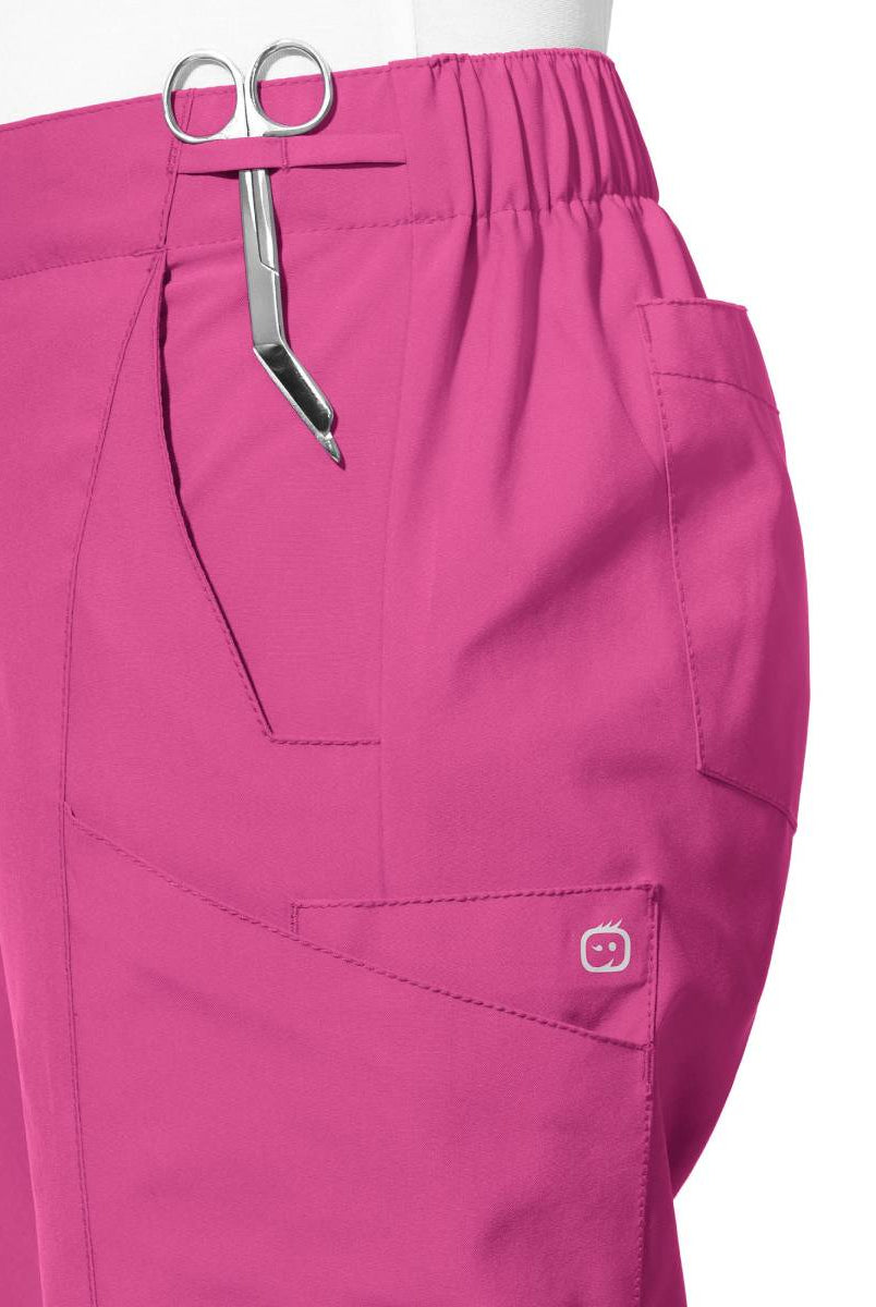 W123 WOMENS FLAT FRONT CARGO PANT | HOT PINK