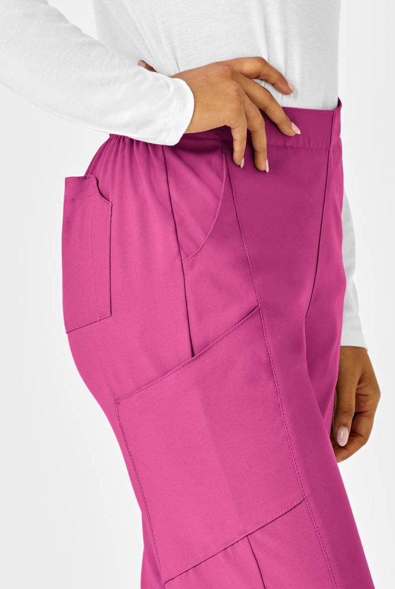 W123 WOMENS FLAT FRONT CARGO PANT | HOT PINK
