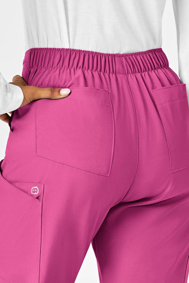 W123 WOMENS FLAT FRONT CARGO PANT | HOT PINK