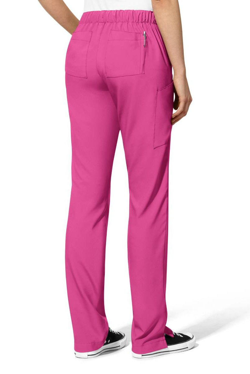 W123 WOMENS FLAT FRONT CARGO PANT | HOT PINK