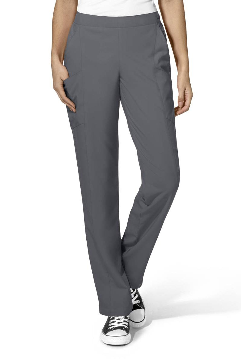 W123 WOMENS FLAT FRONT CARGO PANT | Pewter Grey