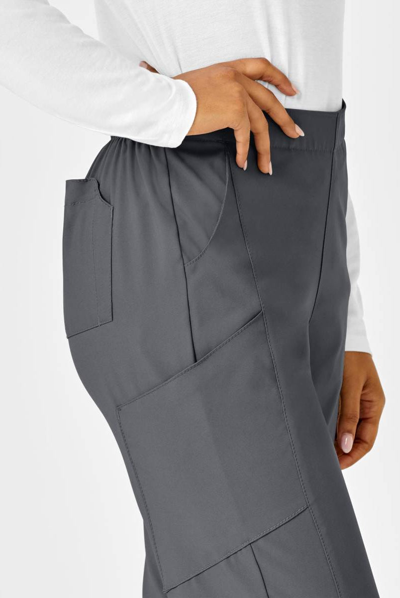 W123 WOMENS FLAT FRONT CARGO PANT | Pewter Grey