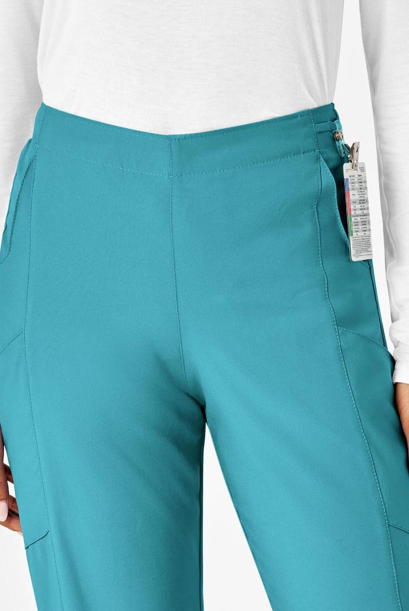 W123 WOMENS FLAT FRONT CARGO PANT | Teal