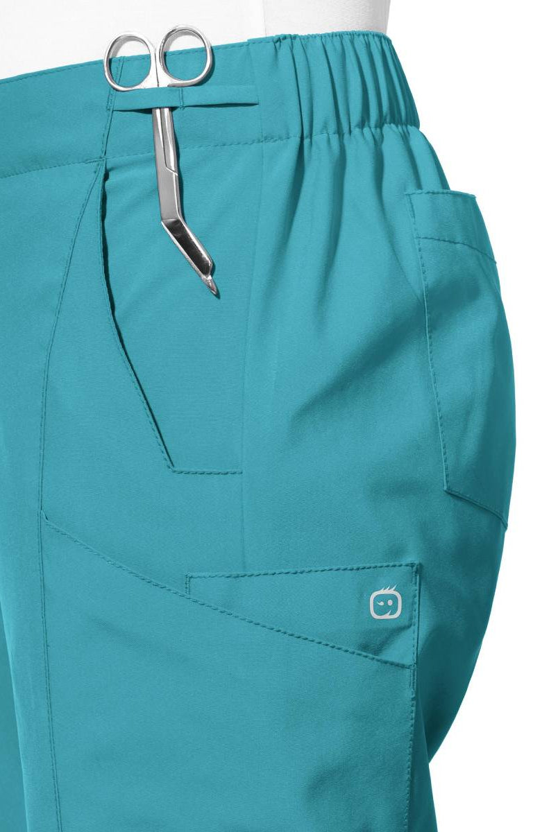 W123 WOMENS FLAT FRONT CARGO PANT | Teal
