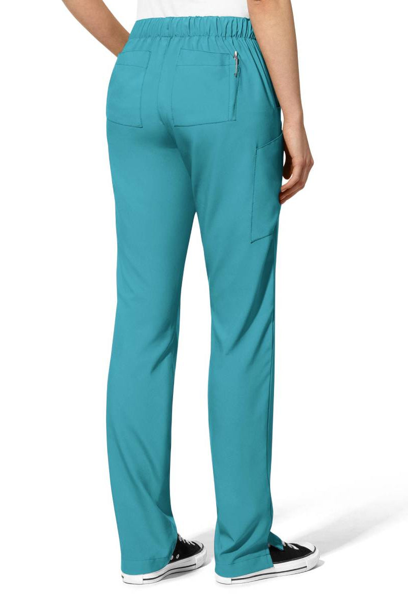 W123 WOMENS FLAT FRONT CARGO PANT | Teal