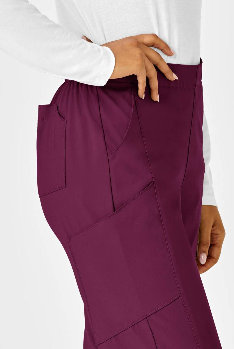 W123 WOMENS FLAT FRONT CARGO PANT | Wine