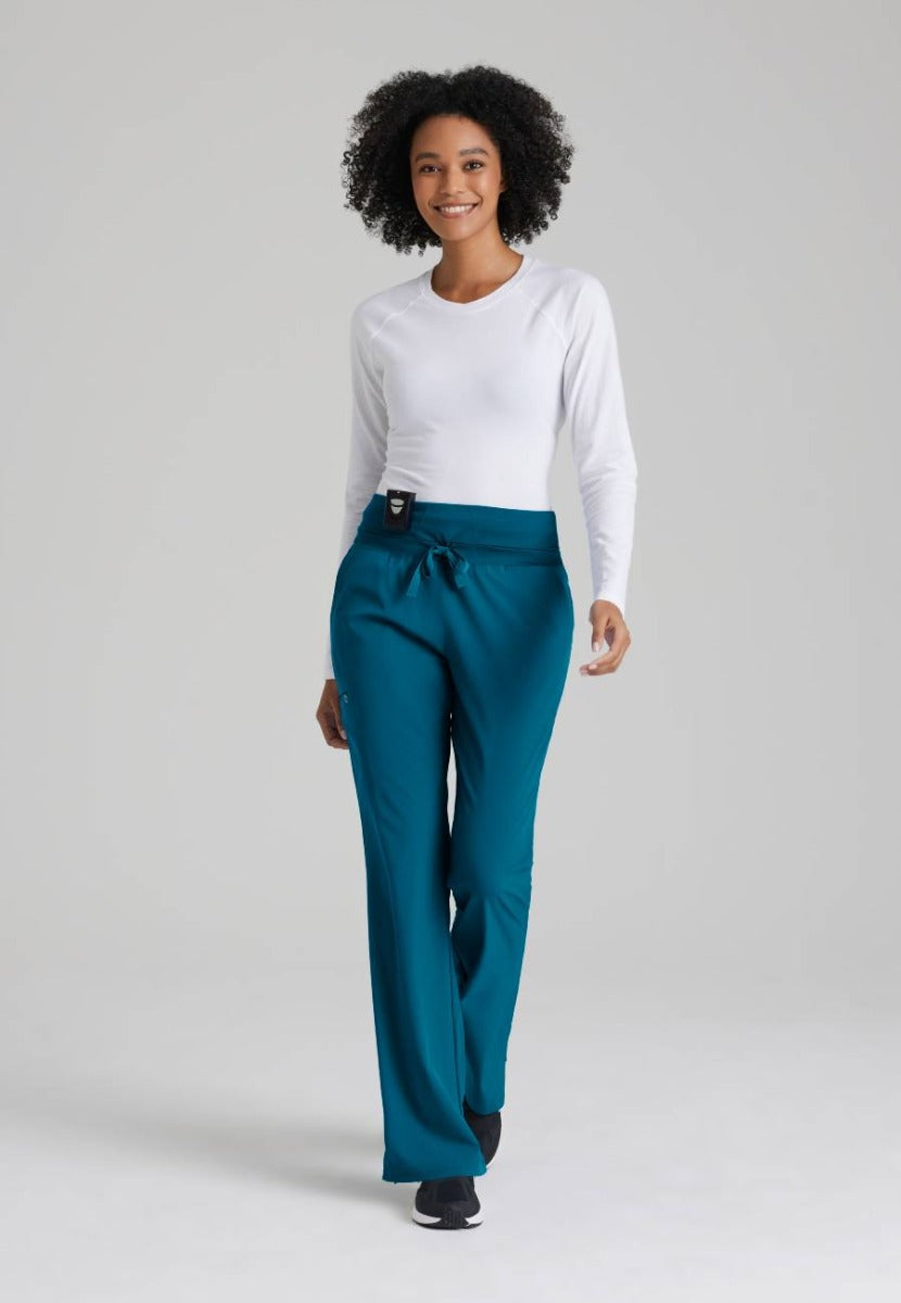 Barco One Female 5 Pocket Knitwaist Cargo Trousers | Bahama / Caribbean