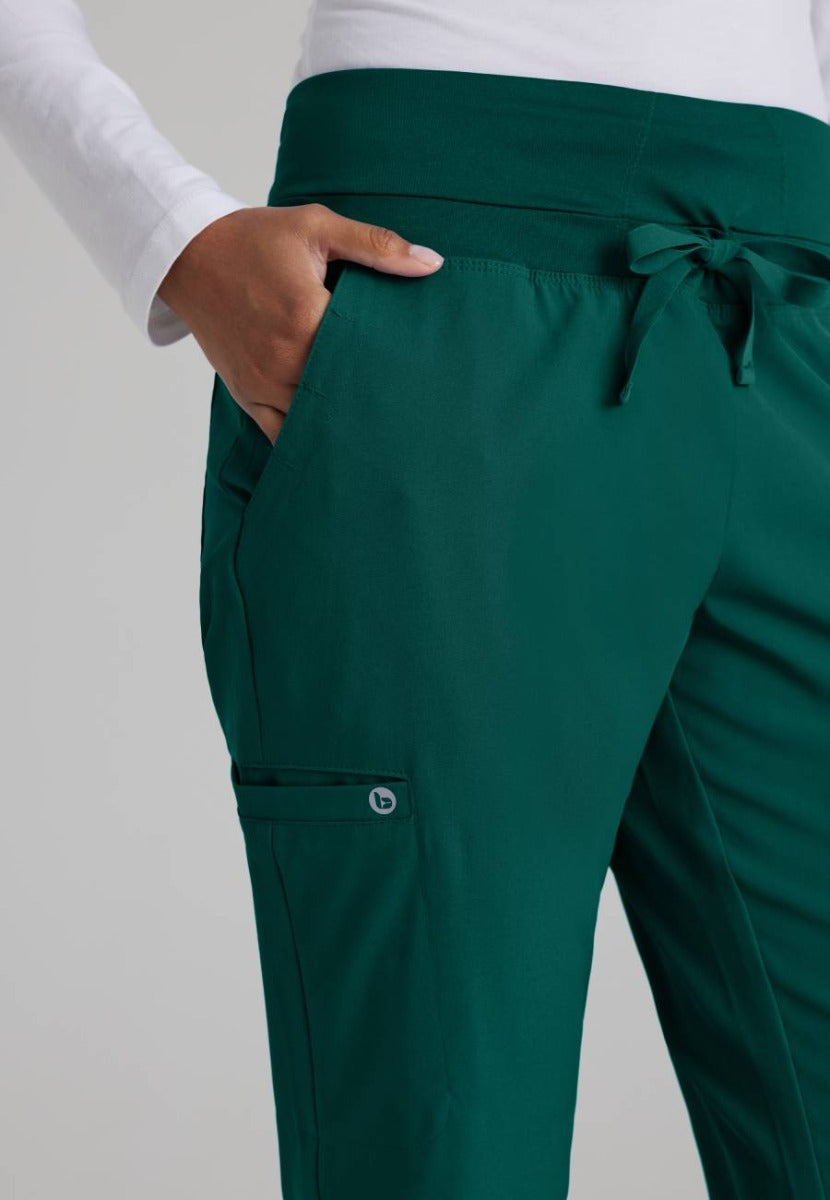 Barco One Female 5 Pocket Knitwaist Cargo Trousers | Hunter Green