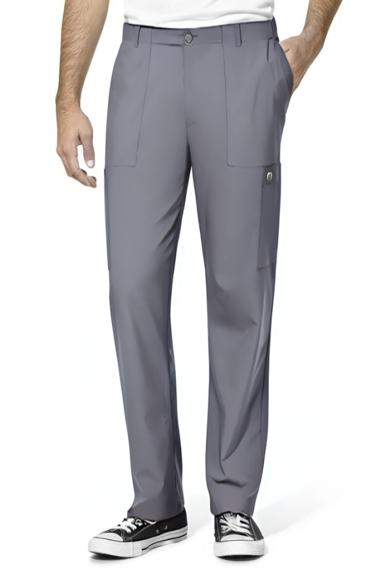W123 MEN'S FLAT FRONT CARGO PANTS | Grey