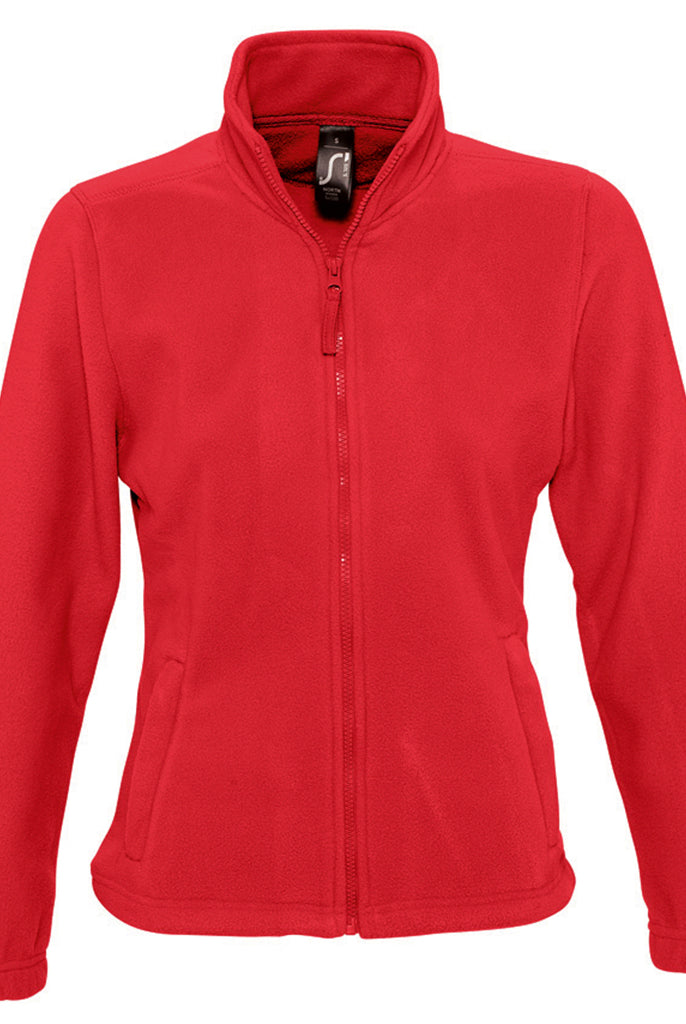 54500 SOL'S Ladies North Fleece Jacket | Red