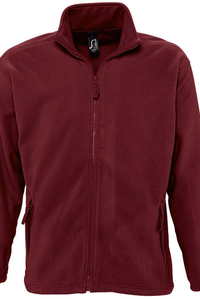 55000 SOL'S North Fleece Jacket | Burgundy