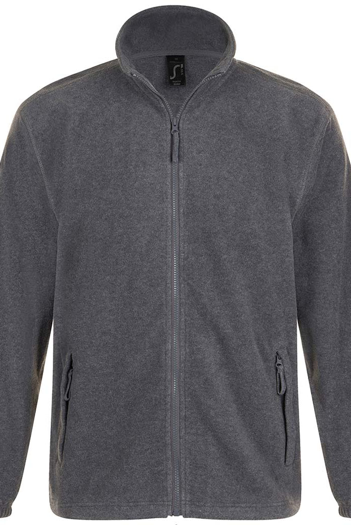 55000 SOL'S North Fleece Jacket | Grey Marl