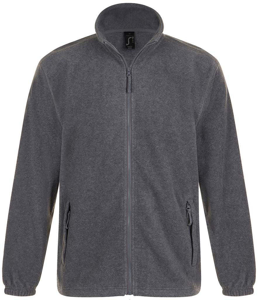 55000 SOL'S North Fleece Jacket | Grey Marl