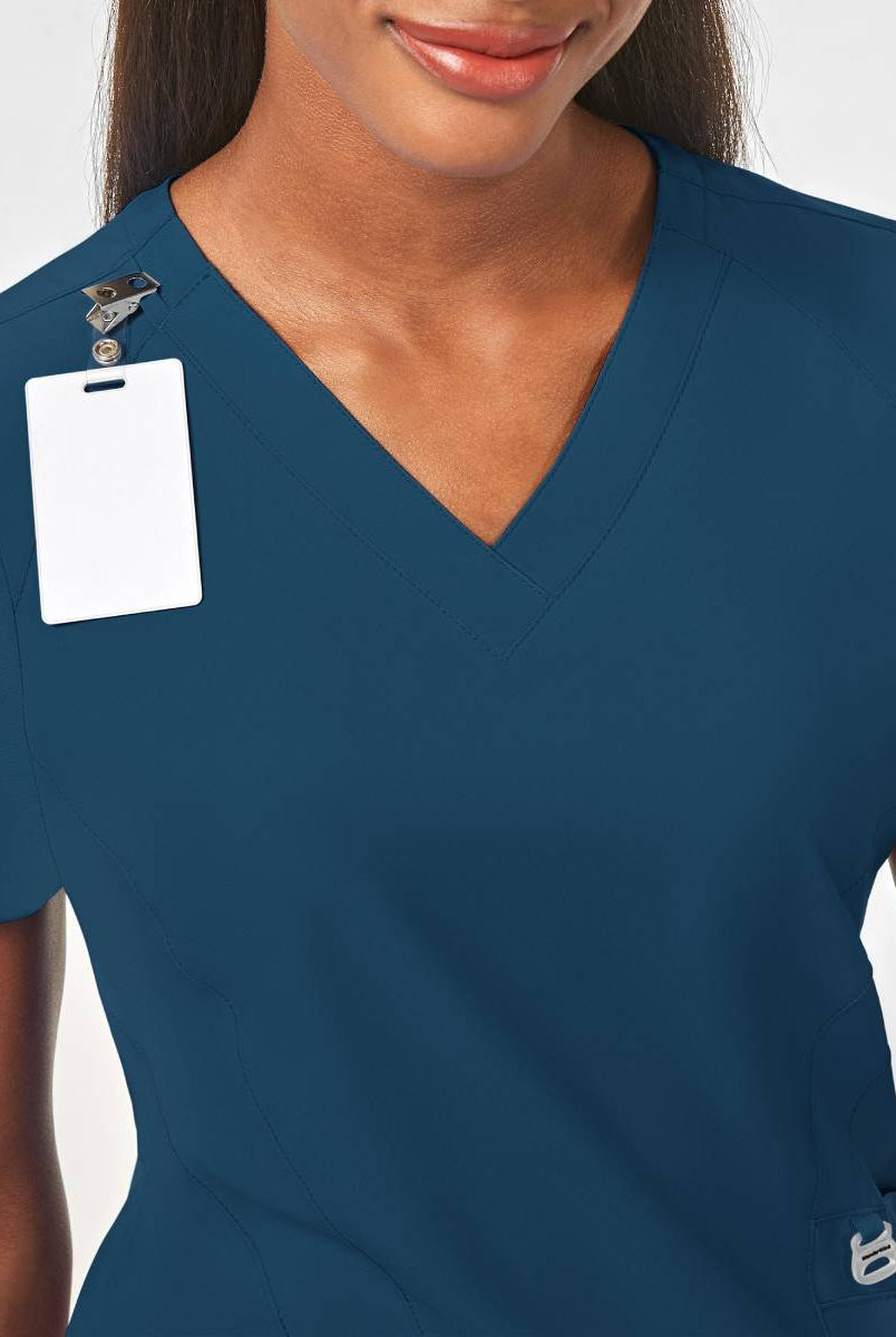 W123 WOMENS STYLIZED V-NECK TOP | Bahama