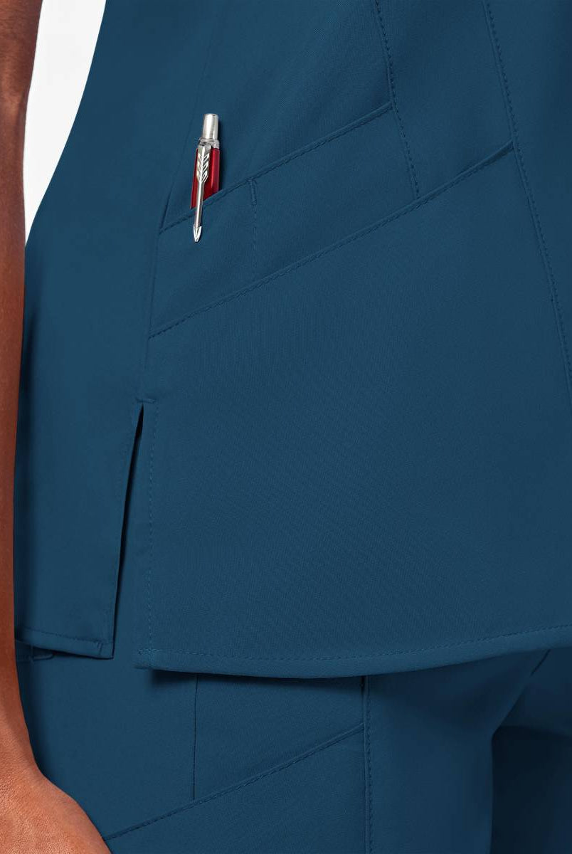 W123 WOMENS STYLIZED V-NECK TOP | Bahama