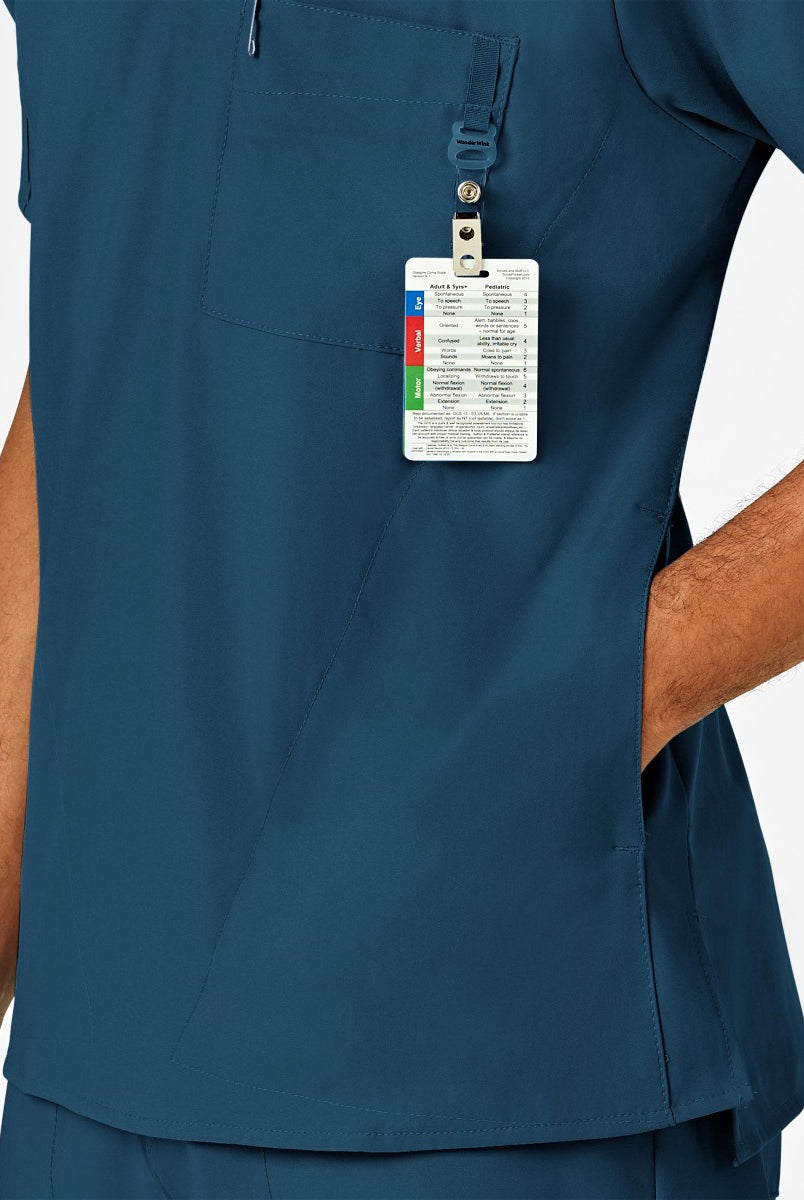 W123 MEN'S V-NECK TOP | Bahama / Caribbean