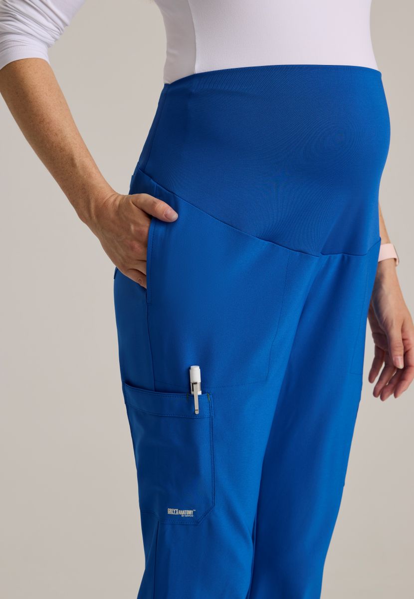 Grey's Anatomy Evolve Women's Promise 6-Pocket Maternity Pant | New Royal