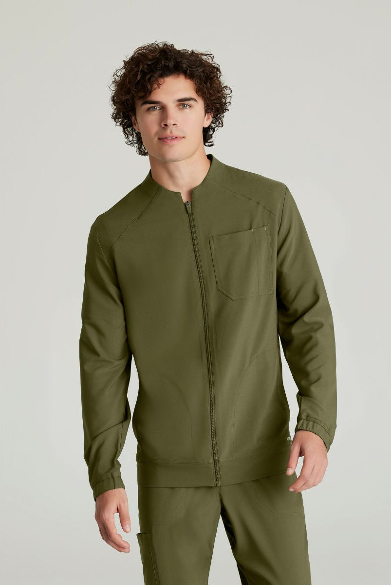 Grey's Anatomy Evolve 3 Pocket Banded Collar Male Warm Up | Fern