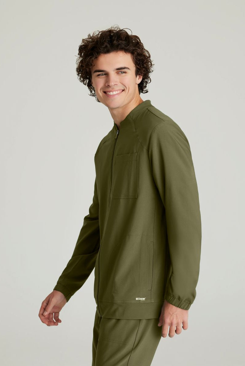 Grey's Anatomy Evolve 3 Pocket Banded Collar Male Warm Up | Fern