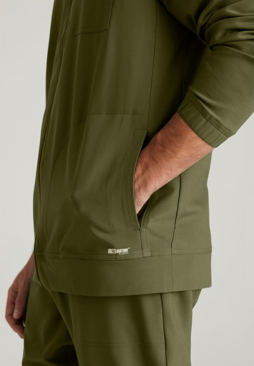 Grey's Anatomy Evolve 3 Pocket Banded Collar Male Warm Up | Fern