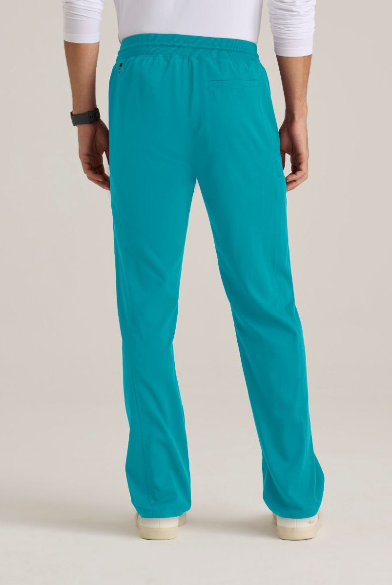 Grey's Anatomy Men's 6 Pocket Straight Pant | Teal