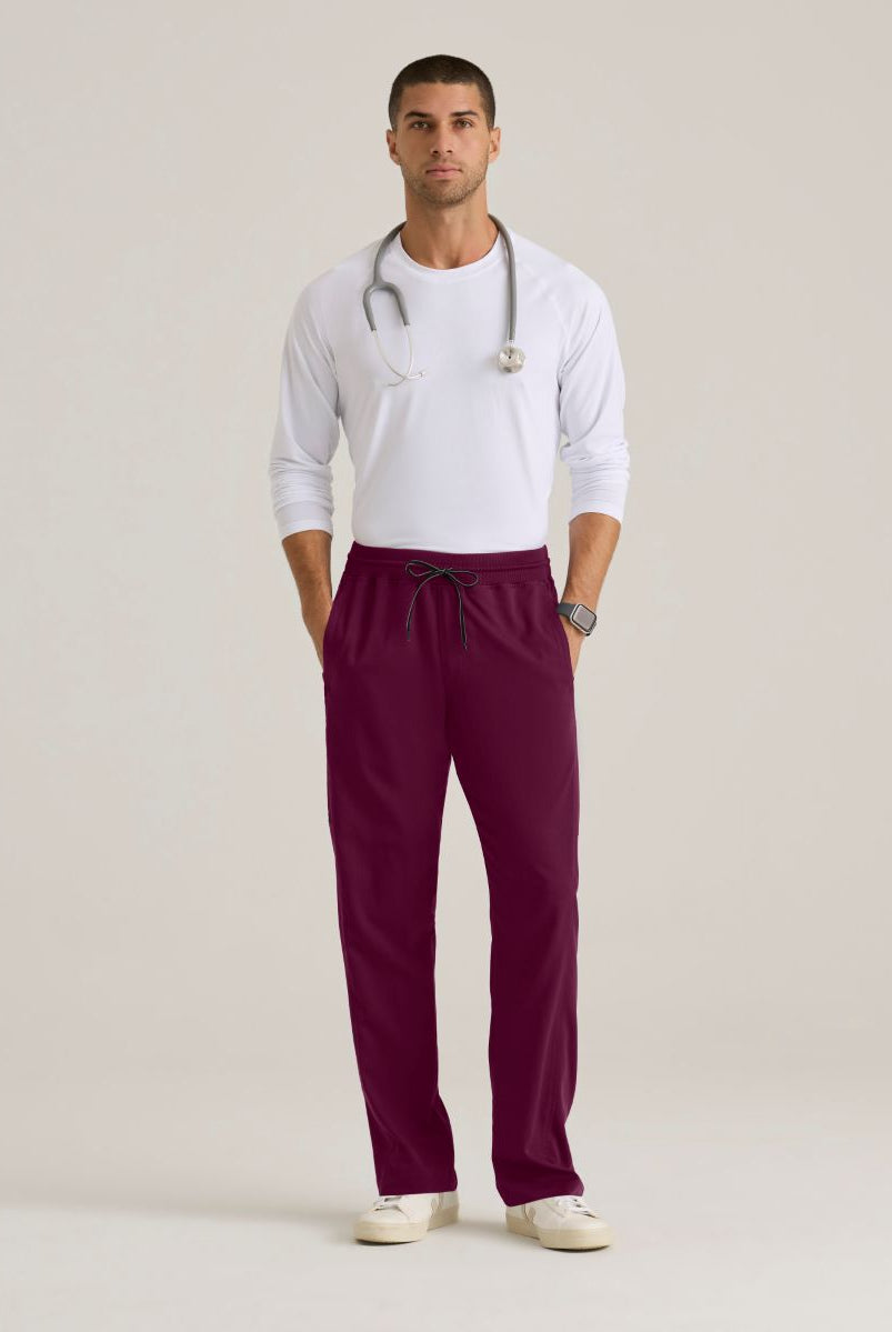 Grey's Anatomy Men's 6 Pocket Straight Pant | Wine