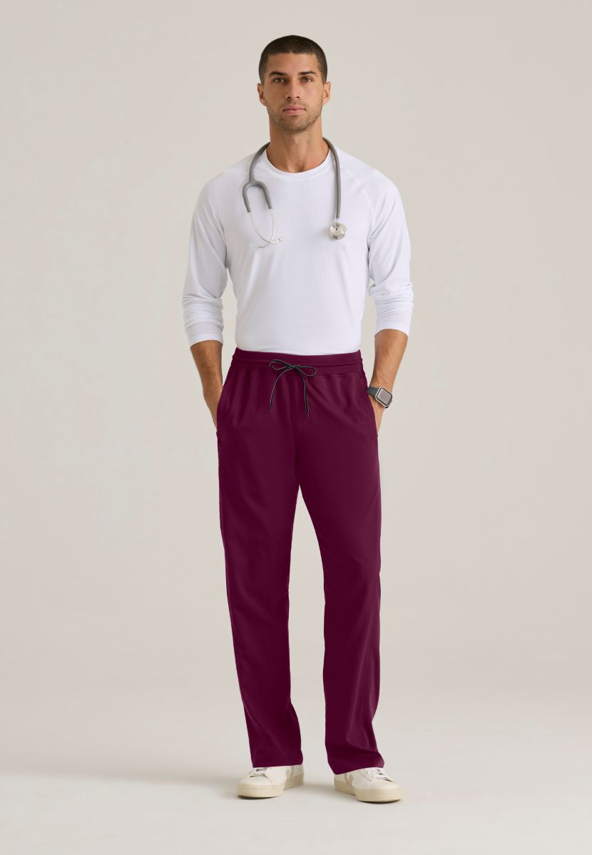 Grey's Anatomy Men's 6 Pocket Straight Pant | Wine