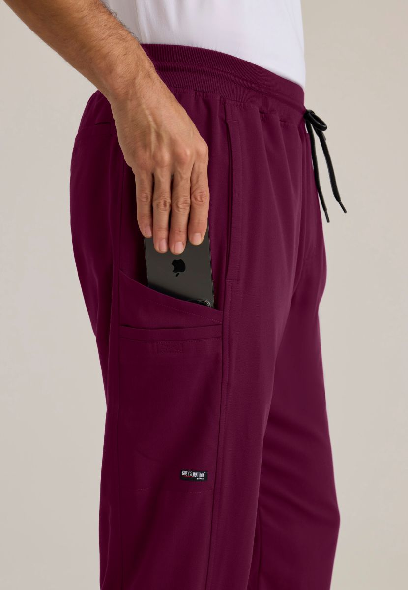 Grey's Anatomy Men's 6 Pocket Straight Pant | Wine
