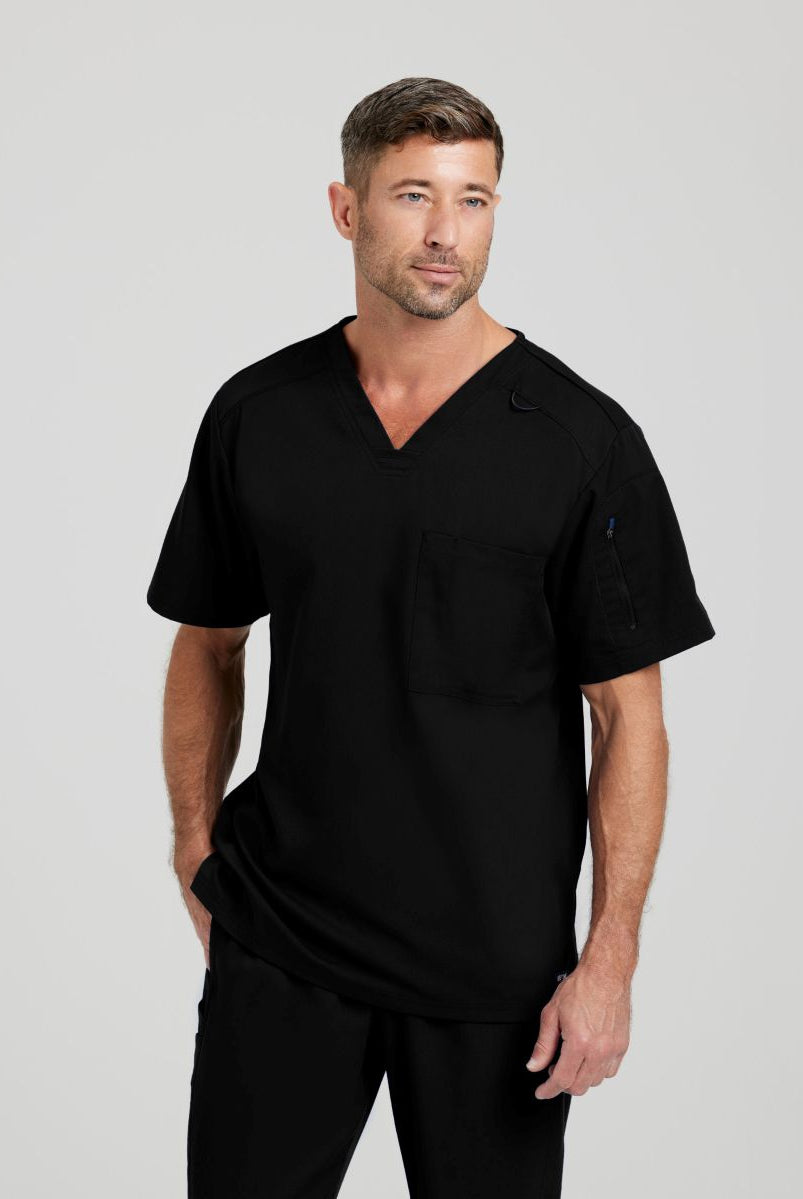 Grey's Anatomy Murphy V-Neck Scrub Top | BLACK