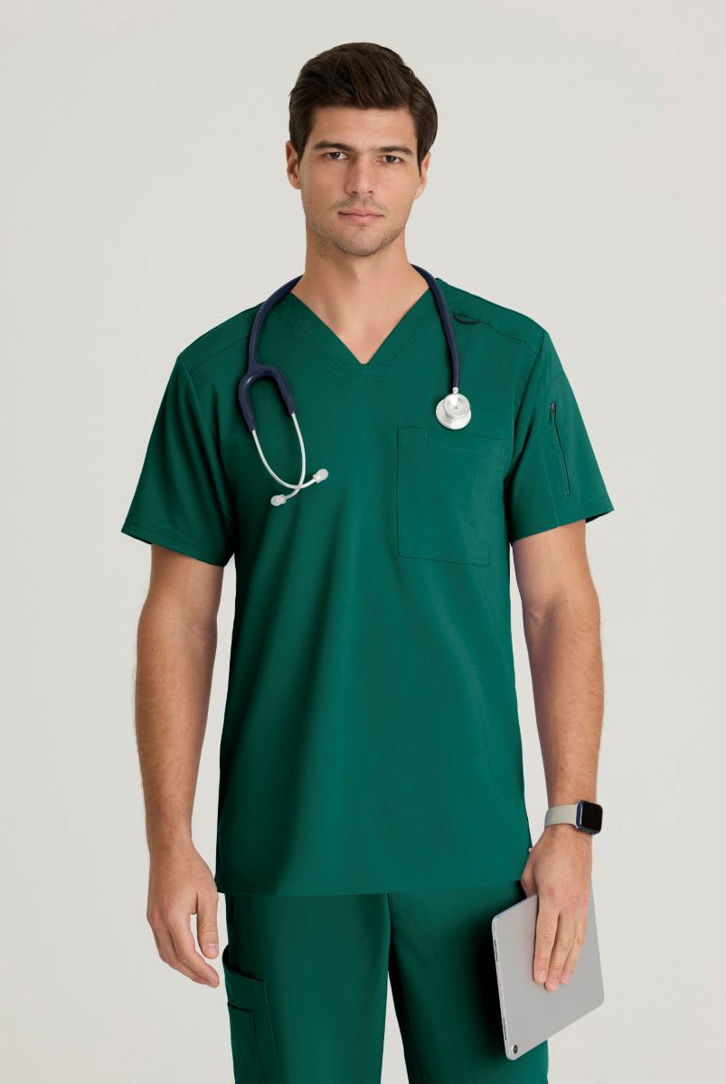 Grey's Anatomy Murphy V-Neck Scrub Top | Hunter Green
