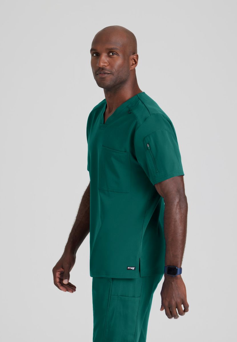 Grey's Anatomy Murphy V-Neck Scrub Top | Hunter Green