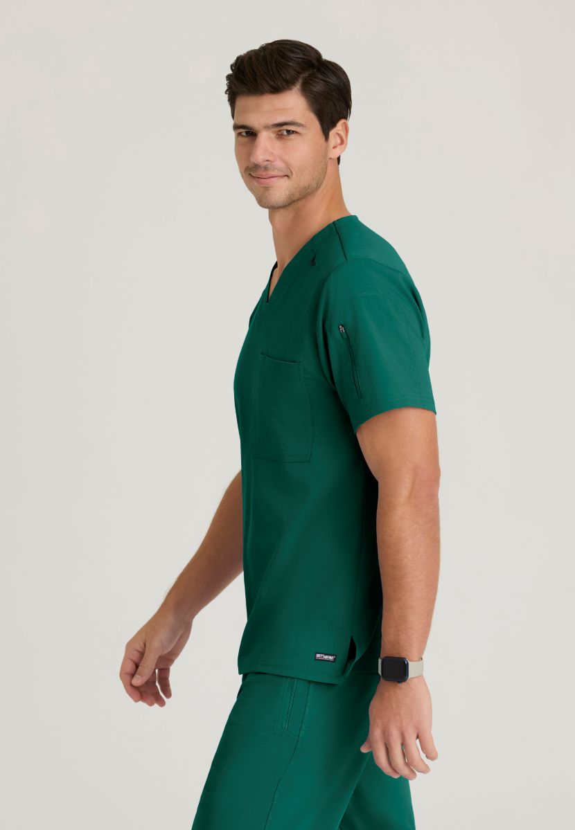 Grey's Anatomy Murphy V-Neck Scrub Top | Hunter Green