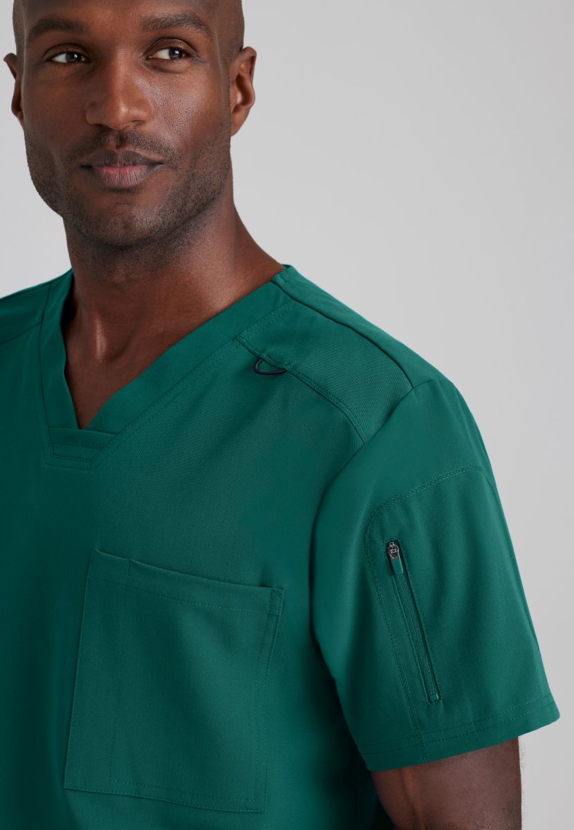 Grey's Anatomy Murphy V-Neck Scrub Top | Hunter Green