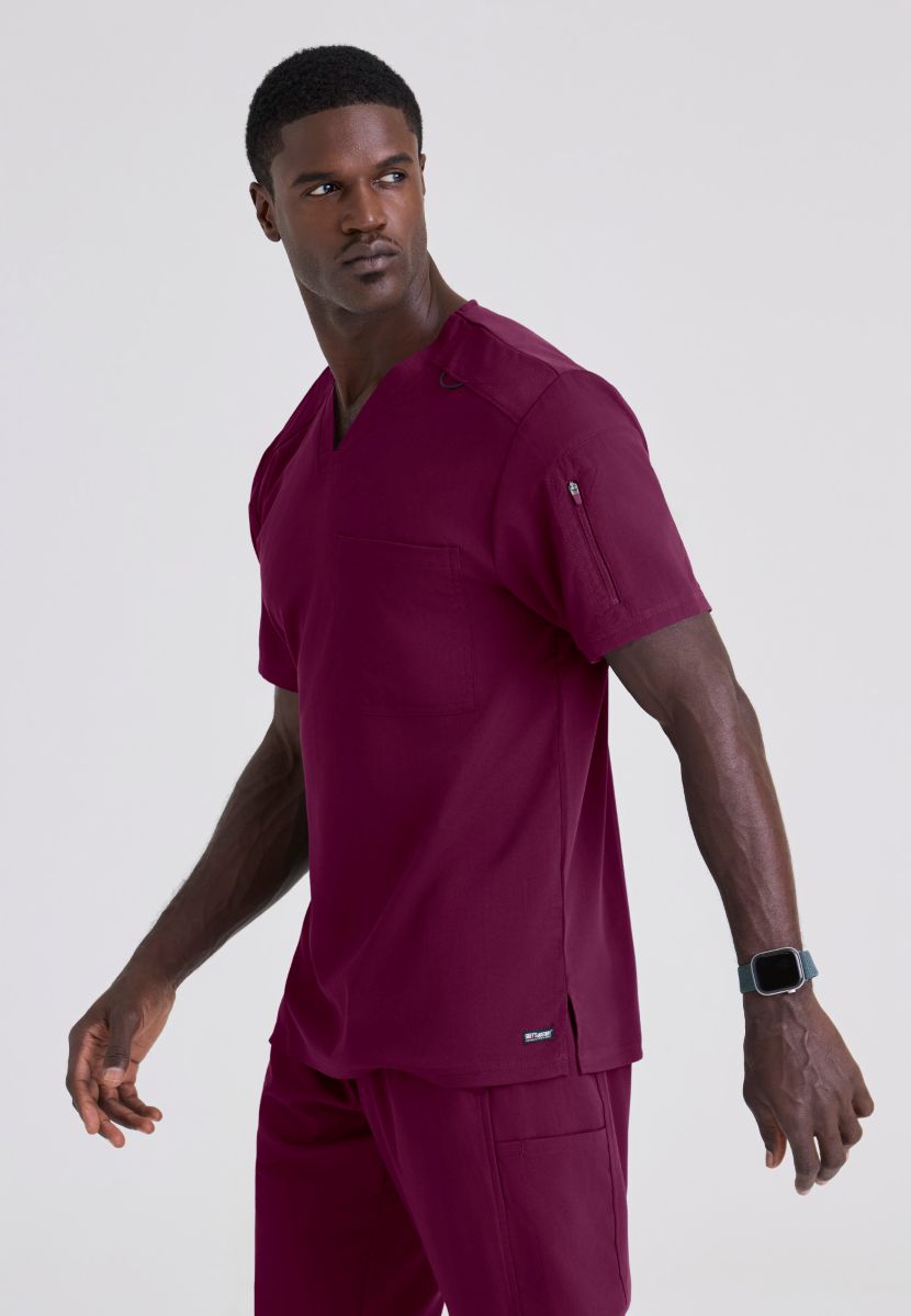 Grey's Anatomy Murphy V-Neck Scrub Top | Wine