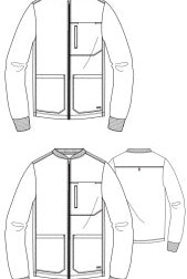 Grey's Anatomy by Barco Spandex Stretch Men's Antimicrobial Warm-Up Scrub Jacket | MAIN-IMAGE