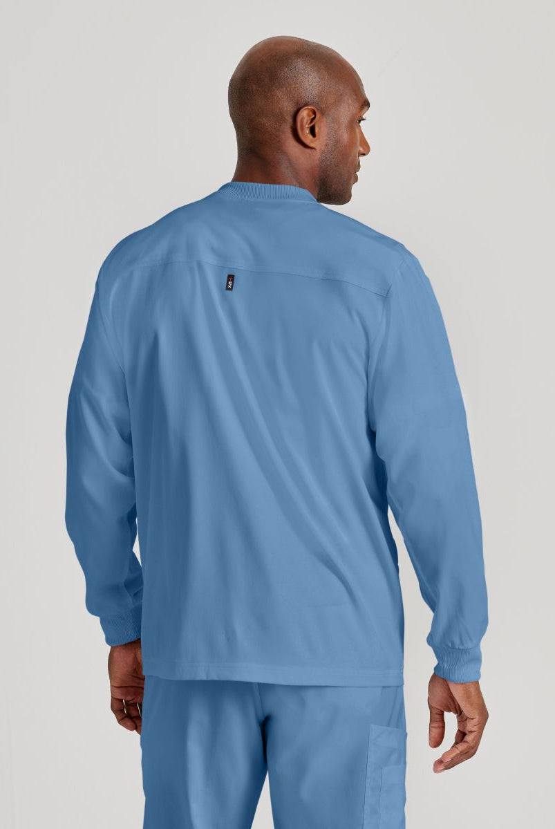 Grey's Anatomy by Barco Spandex Stretch Men's Antimicrobial Warm-Up Scrub Jacket | TRUE CEIL