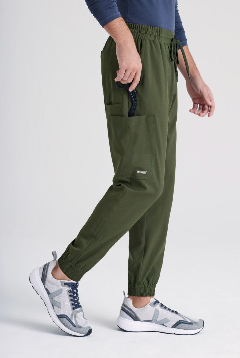 Grey's Anatomy Evolve 5 Pocket Elastic Waistband Male Jogger | Fern