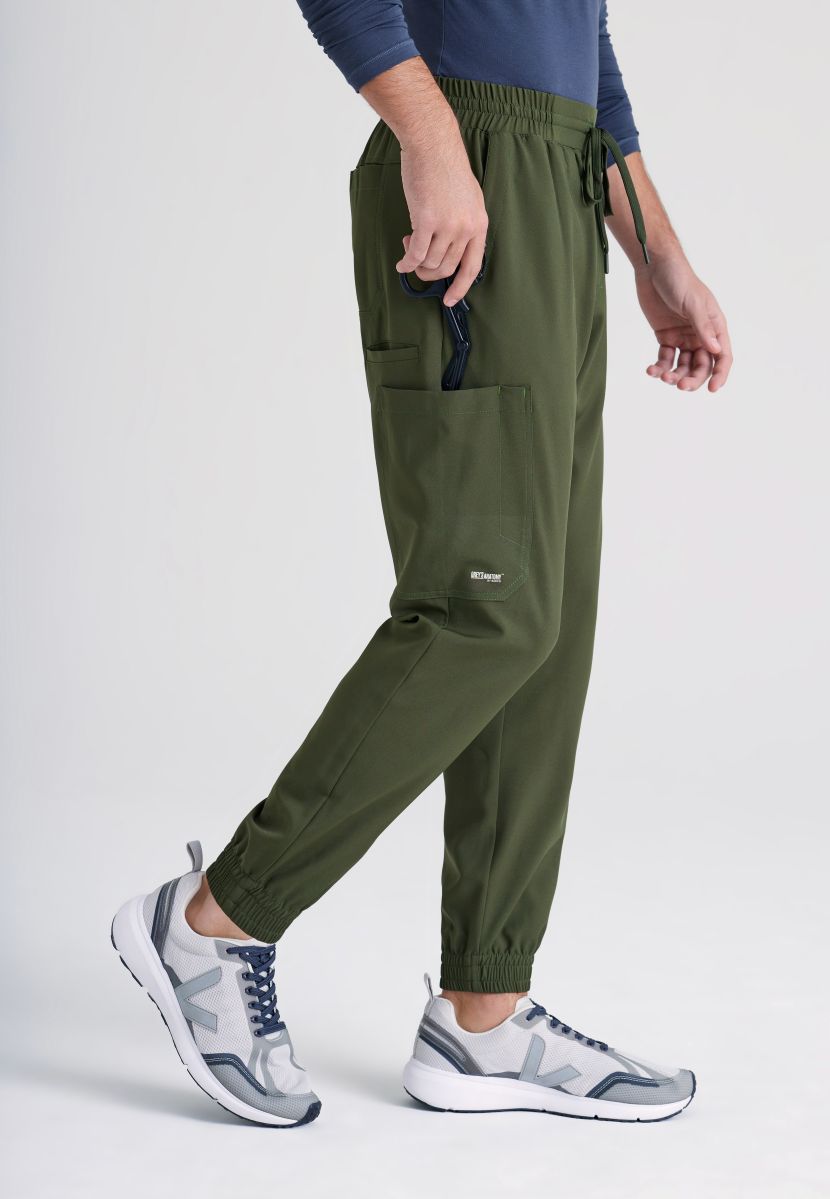 Grey's Anatomy Evolve 5 Pocket Elastic Waistband Male Jogger | Fern