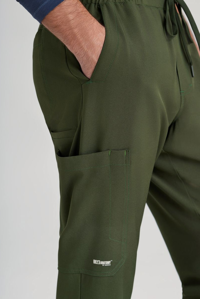 Grey's Anatomy Evolve 5 Pocket Elastic Waistband Male Jogger | Fern