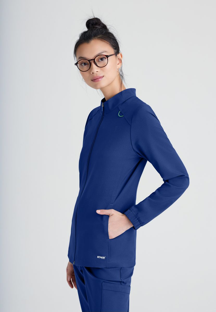 Greys Anatomy Evolve Virtue Warm Up Jacket | NAVY