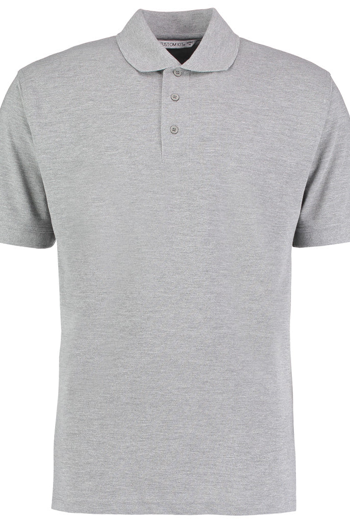 K403 Unisex  Kustom Kit Klassic Poly/Cotton Piqué Polo Shirt | Heather Grey