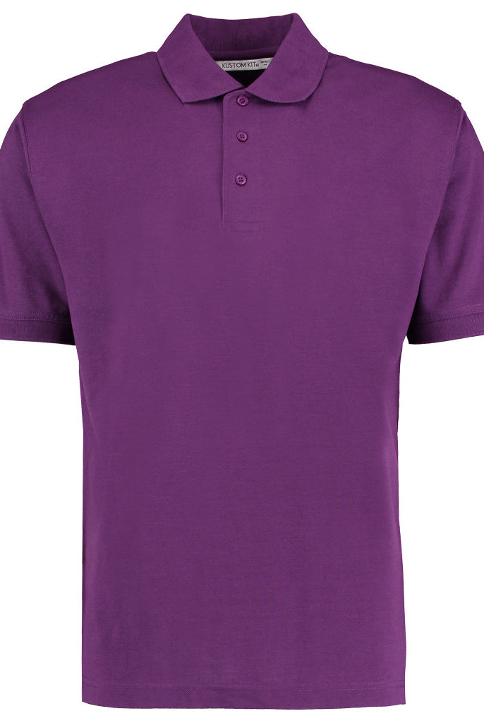 K403 Unisex  Kustom Kit Klassic Poly/Cotton Piqué Polo Shirt | Dark Purple