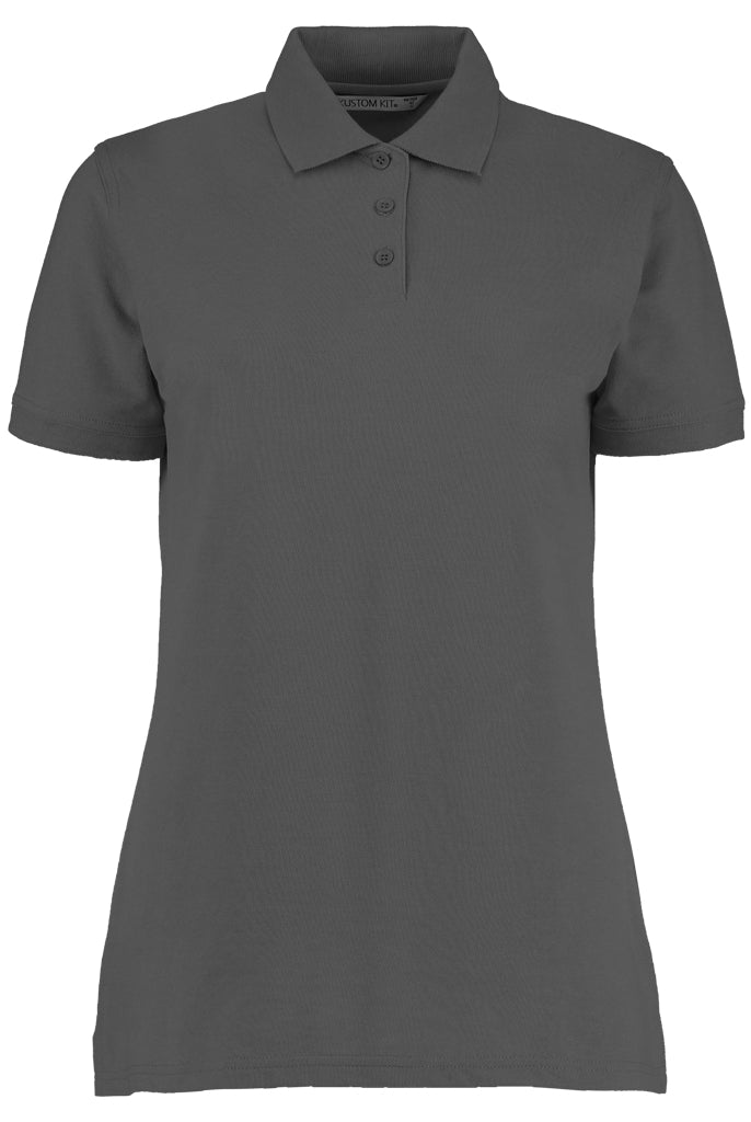 K703 Kustom Kit Ladies Klassic Poly/Cotton Piqué Polo Shirt | Charcoal