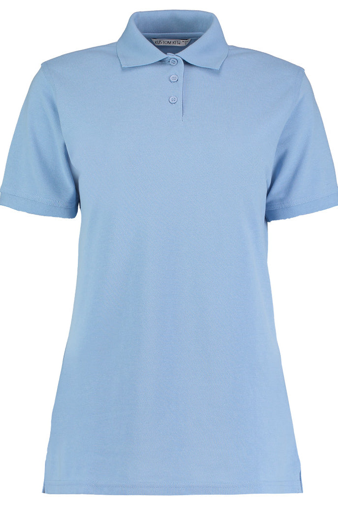 K703 Kustom Kit Ladies Klassic Poly/Cotton Piqué Polo Shirt | Light Blue