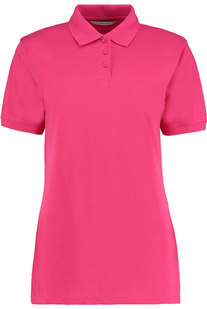 K703 Kustom Kit Ladies Klassic Poly/Cotton Piqué Polo Shirt | Raspberry