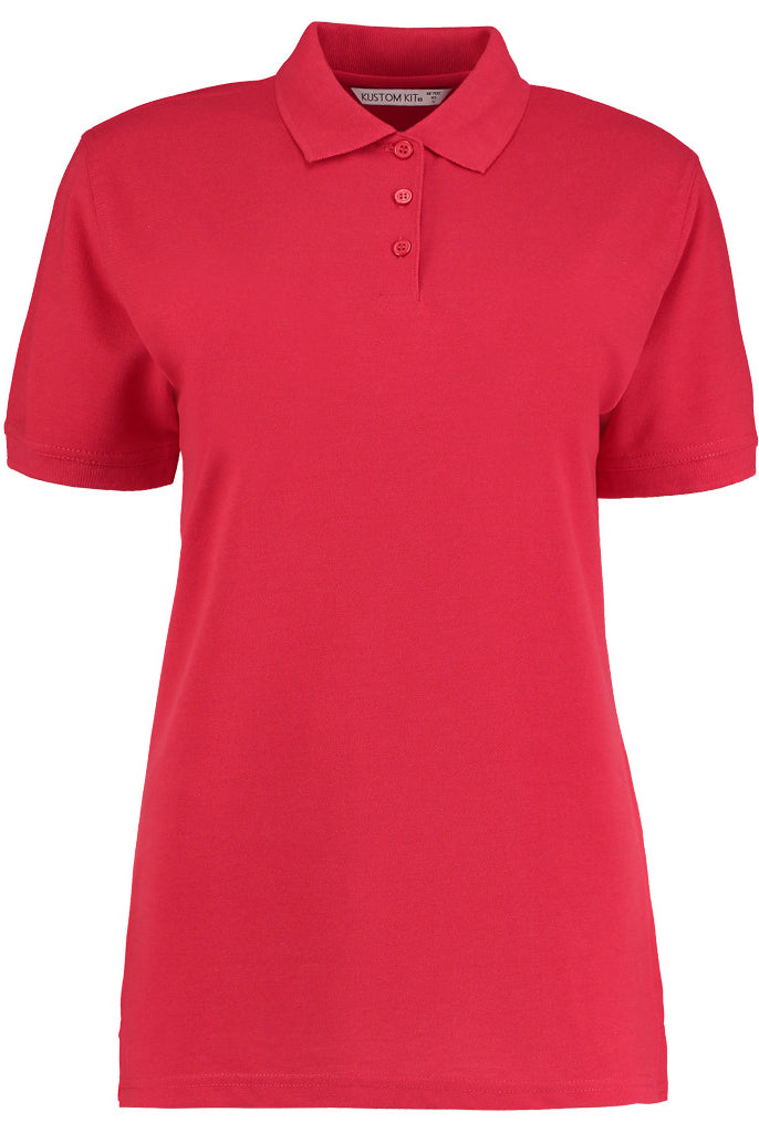 K703 Kustom Kit Ladies Klassic Poly/Cotton Piqué Polo Shirt | Red