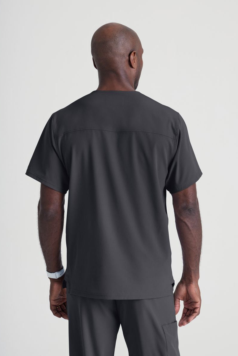 Skechers Structure V-Neck Top | Pewter Grey