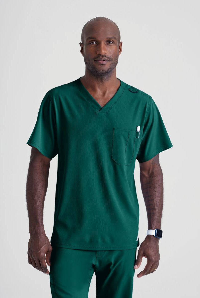 Skechers Structure V-Neck Top | Hunter Green