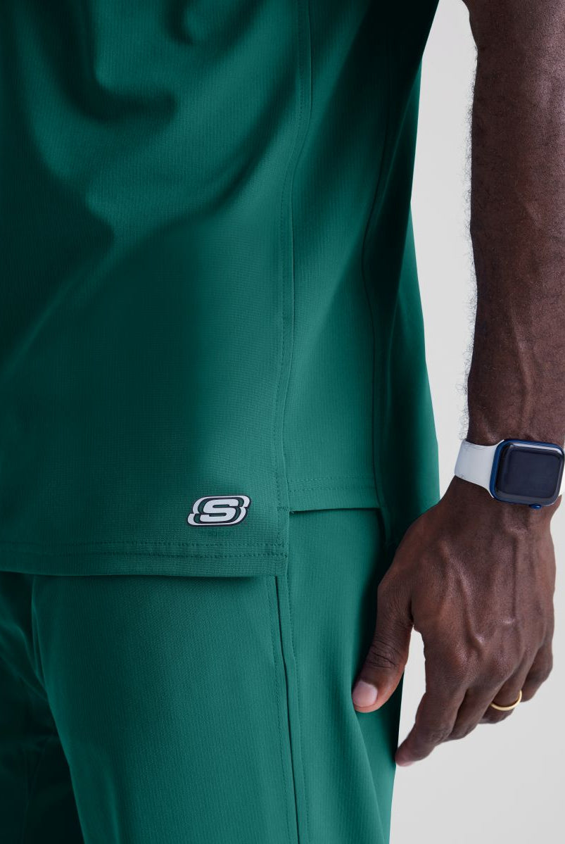 Skechers Structure V-Neck Top | Hunter Green