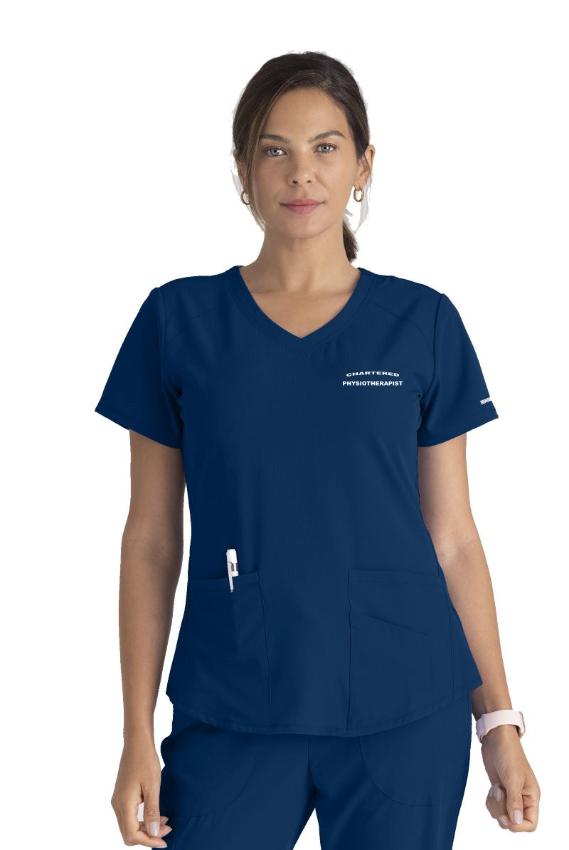 SKECHERS BREEZE 3-POCKET top with Physiotherapy logo | NAVY